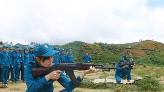 Lào Cai: Tuyển chọn nữ dân quân tham gia huấn luyện diễu binh, diễu hành trong Lễ kỷ niệm 80 năm Quốc khánh 2/9 