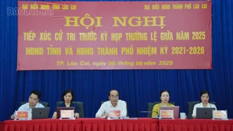 Đại biểu HĐND tỉnh, đại biểu HĐND thành phố Lào Cai tiếp xúc cử tri các xã, phường phía Nam thành phố