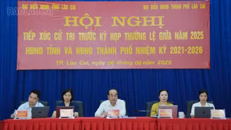 Đại biểu HĐND tỉnh, đại biểu HĐND thành phố Lào Cai tiếp xúc cử tri các xã, phường phía Nam thành phố