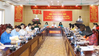 Hội thảo “Công tác phát triển đảng viên ở các xã biên giới của tỉnh Lào Cai”