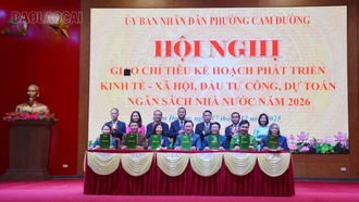 Phường Cam Đường giao chỉ tiêu kế hoạch phát triển kinh tế - xã hội năm 2026