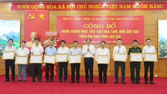 Lào Cai công bố hoàn thành mục tiêu xóa nhà tạm, nhà dột nát