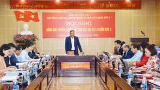 Đánh giá Trường Chính trị tỉnh Lào Cai đạt chuẩn mức 2