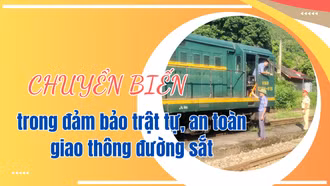 Chuyển biến trong đảm bảo trật tự, an toàn giao thông đường sắt
