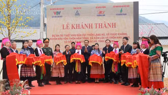 Lễ khánh thành Khu tái định cư thôn Kho Vàng