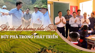 Để các địa phương phía Tây bứt phá trong phát triển 