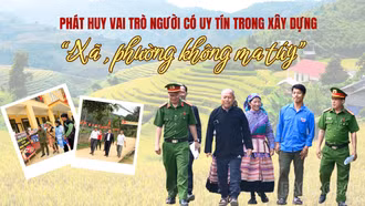 Phát huy vai trò người có uy tín trong xây dựng “Xã, phường không ma túy”