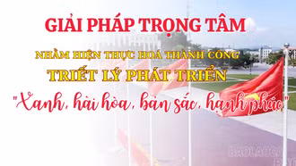 Giải pháp trọng tâm nhằm hiện thực hóa thành công triết lý phát triển “Xanh, hài hòa, bản sắc, hạnh phúc"