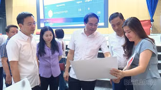 Bí thư Tỉnh ủy Trịnh Xuân Trường kiểm tra tiến độ hoàn thiện dự án Trung tâm Hội nghị tỉnh