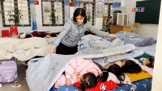 Chủ động phòng, chống rét cho học sinh bậc mầm non, tiểu học