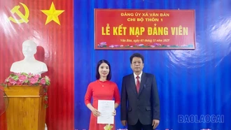 Đảng bộ xã Văn Bàn phấn đấu kết nạp 58 đảng viên trong năm 2026