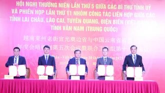 Phiên họp lần thứ 11 Nhóm Công tác liên hợp giữa 4 tỉnh Lai Châu, Lào Cai, Tuyên Quang, Điện Biên (Việt Nam) và tỉnh Vân Nam (Trung Quốc)