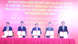 Phiên họp lần thứ 11 Nhóm Công tác liên hợp giữa 4 tỉnh Lai Châu, Lào Cai, Tuyên Quang, Điện Biên (Việt Nam) và tỉnh Vân Nam (Trung Quốc)