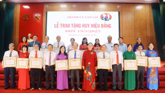 383 đảng viên được tặng, truy tặng Huy hiệu Đảng dịp 19/5