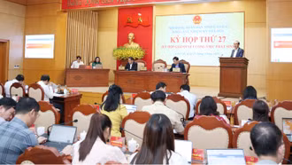 HĐND tỉnh khóa XVI khai mạc kỳ họp thứ 27