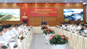 Phó Thủ tướng Chính phủ Phạm Thị Thanh Trà làm việc với tỉnh Lào Cai