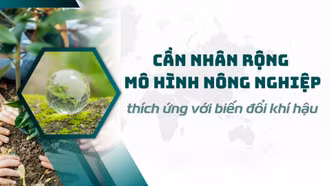 Cần nhân rộng mô hình nông nghiệp thích ứng với biến đổi khí hậu