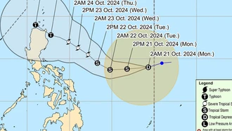 Philippines cảnh báo về áp thấp nhiệt đới mới ngoài khơi