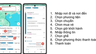 Ngành Đường sắt triển khai mở bán vé tàu hỏa qua bản đồ trực tuyến