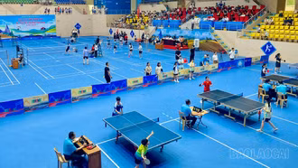 Khai mạc Giải cầu lông, Bóng bàn trẻ, thiếu niên, nhi đồng tỉnh Lào Cai năm 2026