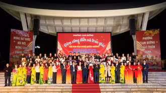 Bế mạc Hội thi văn nghệ quần chúng phường Cam Đường