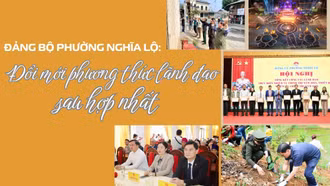 Đảng bộ phường Nghĩa Lộ: Đổi mới phương thức lãnh đạo sau hợp nhất