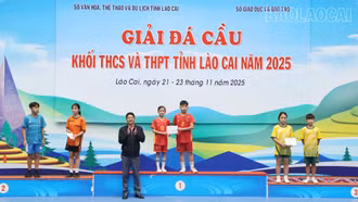 Bế mạc Giải Đá cầu khối THCS - THPT tỉnh Lào Cai năm 2025