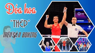 Đóa hoa “thép” trên sàn boxing
