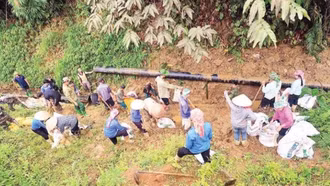 Văn Bàn linh hoạt dẫn nước bảo đảm sản xuất nông nghiệp