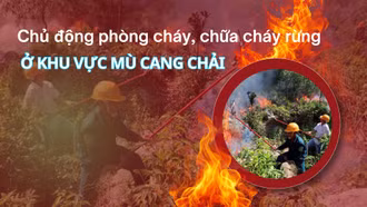 Chủ động phòng cháy, chữa cháy rừng ở khu vực Mù Cang Chải