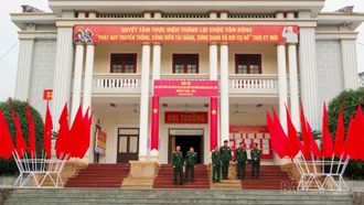 Bộ Chỉ huy Quân sự tỉnh kiểm tra công tác chuẩn bị bầu cử tại Ban Chỉ huy Phòng thủ khu vực 1 - Cam Đường