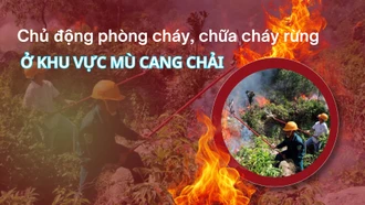 Chủ động phòng cháy, chữa cháy rừng ở khu vực Mù Cang Chải