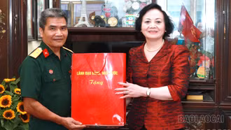 Phó Thủ tướng Phạm Thị Thanh Trà thăm, tặng quà gia đình chính sách và công nhân tại Lào Cai