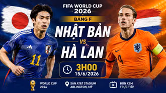 3h sáng 15/6: Nhật Bản sẵn sàng thách thức Hà Lan