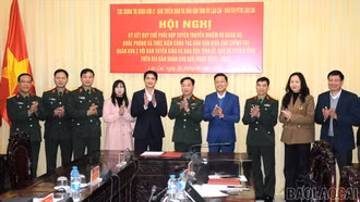 Ký kết quy chế phối hợp tuyên truyền nhiệm vụ quân sự, quốc phòng và thực hiện công tác dân vận giai đoạn 2026 - 2030