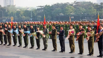 Bộ Công an xuất quân đảm bảo an ninh, trật tự bảo vệ Đại hội đại biểu toàn quốc lần XIV của Đảng