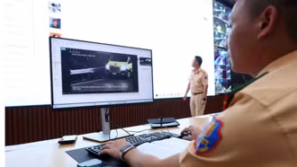 CSGT tăng cường xử lý vi phạm qua camera AI trên tuyến cao tốc Nội Bài - Lào Cai
