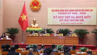 Thông qua Nghị quyết về Quy hoạch tổng thể Thủ đô với tầm nhìn 100 năm