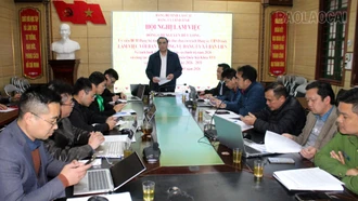 Phó Bí thư chuyên trách Đảng ủy UBND tỉnh Lào Cai làm việc với Ban Thường vụ Đảng ủy xã Bản Liền