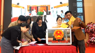 Gia Phú sáng tạo trong tập huấn công tác bầu cử