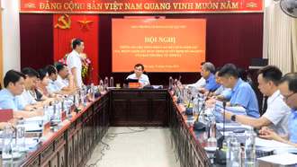 Đoàn giám sát số 7 của Tỉnh ủy Lào Cai làm việc với Đảng ủy xã Lục Yên