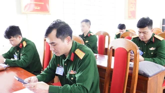 Ban Chỉ huy Phòng thủ khu vực 5 - Mậu A tổ chức Hội thi cán bộ giảng dạy chính trị, báo cáo viên giỏi năm 2026