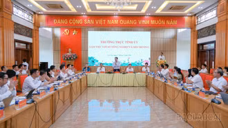 Bí thư Tỉnh ủy Dương Quốc Huy chủ trì buổi làm việc với Sở Nông nghiệp và Môi trường