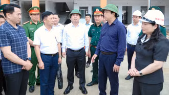 Thường trực Tỉnh ủy kiểm tra tiến độ thực hiện đầu tư xây dựng trường học tại các xã biên giới