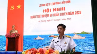 Bộ Tư lệnh Vùng 5 Hải quân quán triệt nhiệm vụ huấn luyện năm 2026