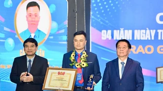 Công bố 100 cán bộ Đoàn nhận Giải thưởng Lý Tự Trọng năm 2026