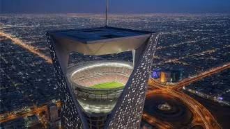 World Cup 2034 gây sốc với sân vận động treo lơ lửng 350m: Tham vọng chưa từng có của Saudi Arabia