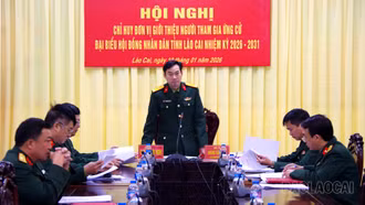 Bộ Chỉ huy Quân sự tỉnh tổ chức hội nghị giới thiệu nhân sự tham gia ứng cử đại biểu HĐND tỉnh