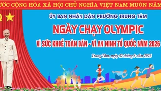 Phường Trung Tâm sẵn sàng cho “Ngày chạy Olympic - Vì sức khỏe toàn dân - Vì An ninh Tổ quốc” năm 2026