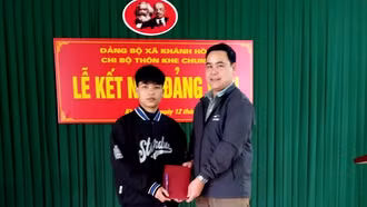 Xã Khánh Hòa: Quý I kết nạp 17 đảng viên mới, vượt chỉ tiêu đề ra